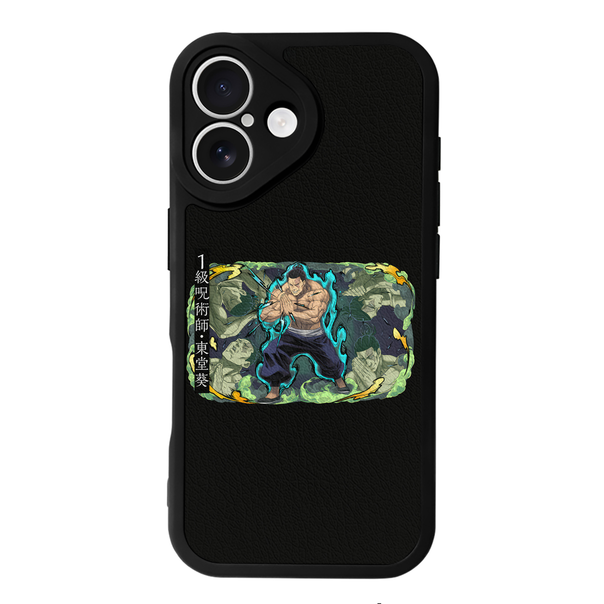 （画像用） 呪術廻戦 Jujutsu Kaisen 【iPhone 16シリーズ対応】シリコンスマホケース（レザー調） 材質：シリコン